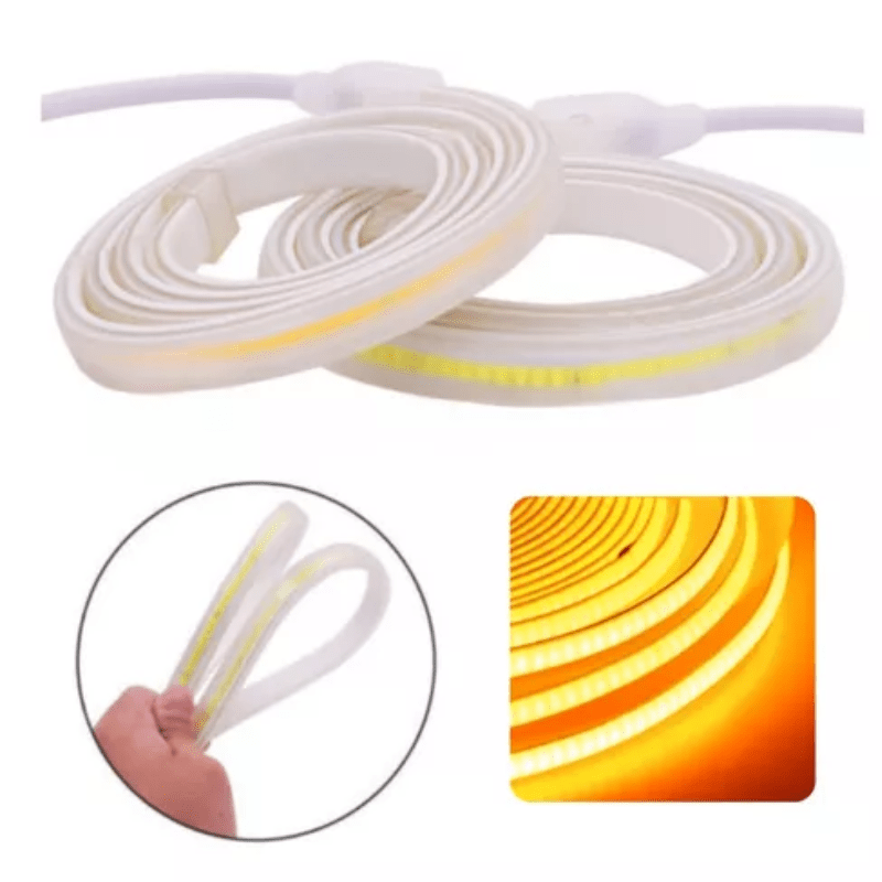 Metro Manguera COB LED AMBAR 12V 110V Resistente Al Agua - Wattko